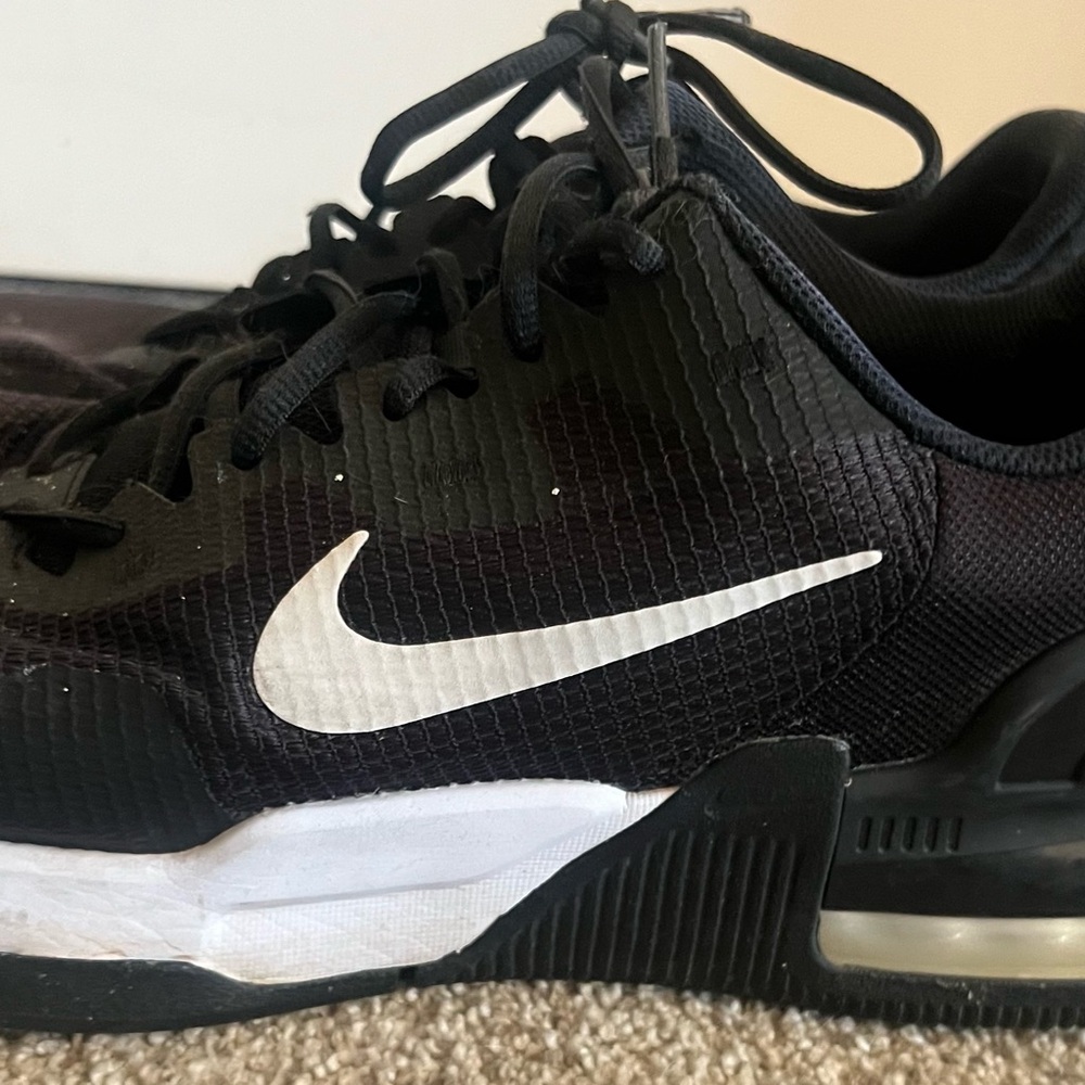 Nike Black &White Sneakers: Some paint to be removed;great condition otherwise.